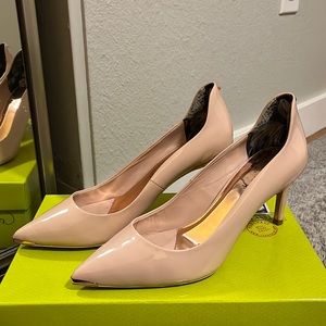 Cream glossy Ted Baker heels